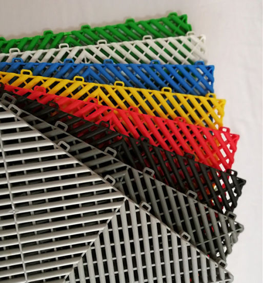 PLASTIC (PVC) FLOOR TILES - HIGHEST QUALITY - 400mm x 400mm x 18mm