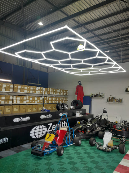 HEX LED "Garage" Lighting Kits (4800mm x 2400mm) with Rectangle Surround