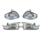 HEADLIGHT & INDICATOR SET - LH/RH - Hyundai EXCEL 3-Door X3 (1995-2000) - NEW - by Zenith Reproduction Parts