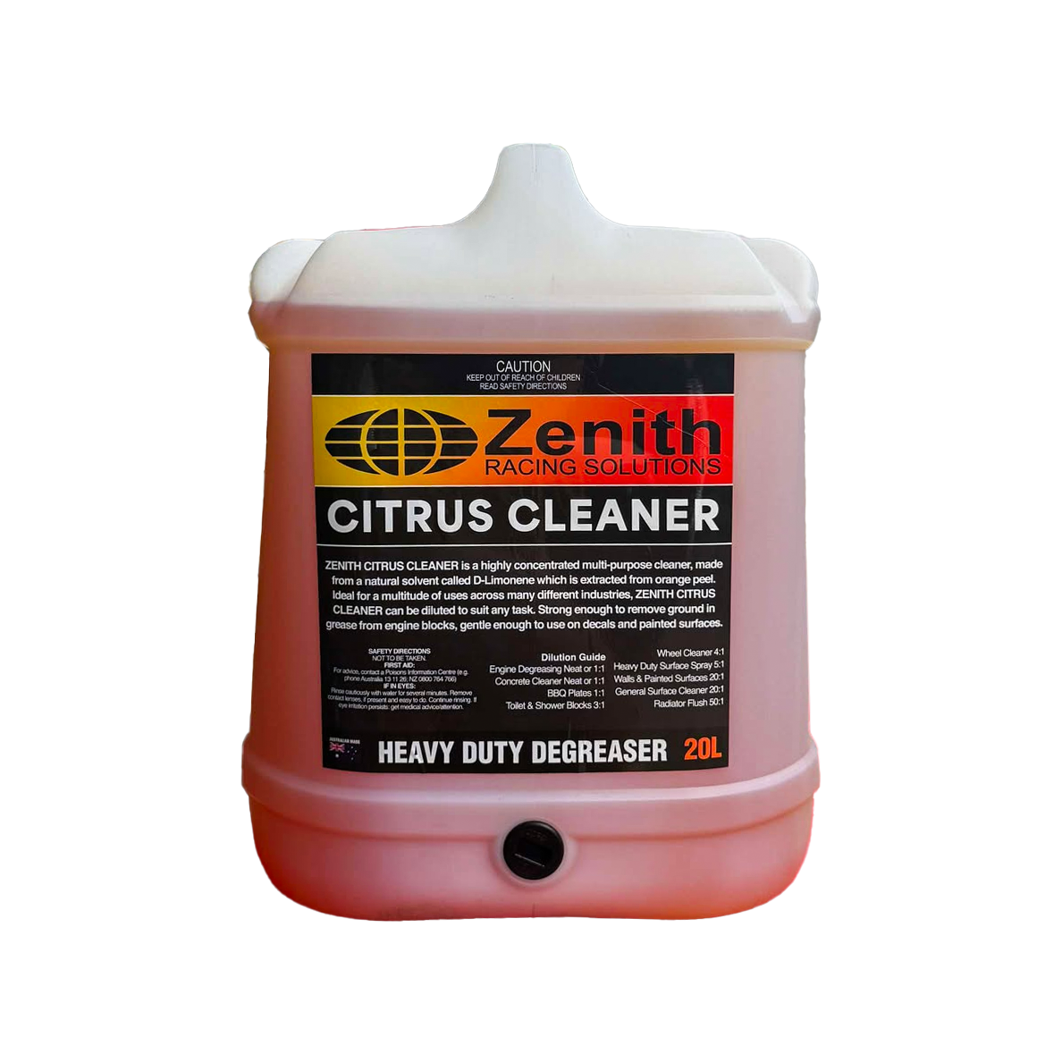 DEGREASER 20L - The Ultimate Heavy Duty Commercial Workshop Degreaser - by Zenith Racing Solutions